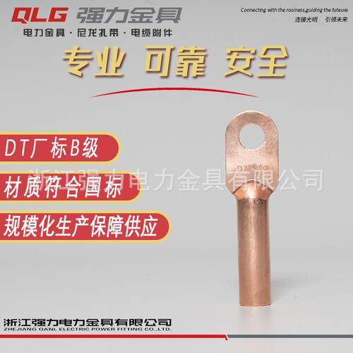 强力DT厂标紫铜端子线耳线鼻子铜鼻子接线端子接线头铜铜接线端子