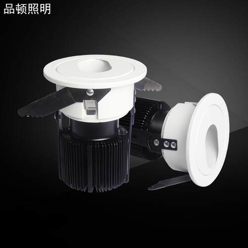 椭圆射灯中圆cob客房深防眩西天花灯顿7W12W床头射灯防炫射灯