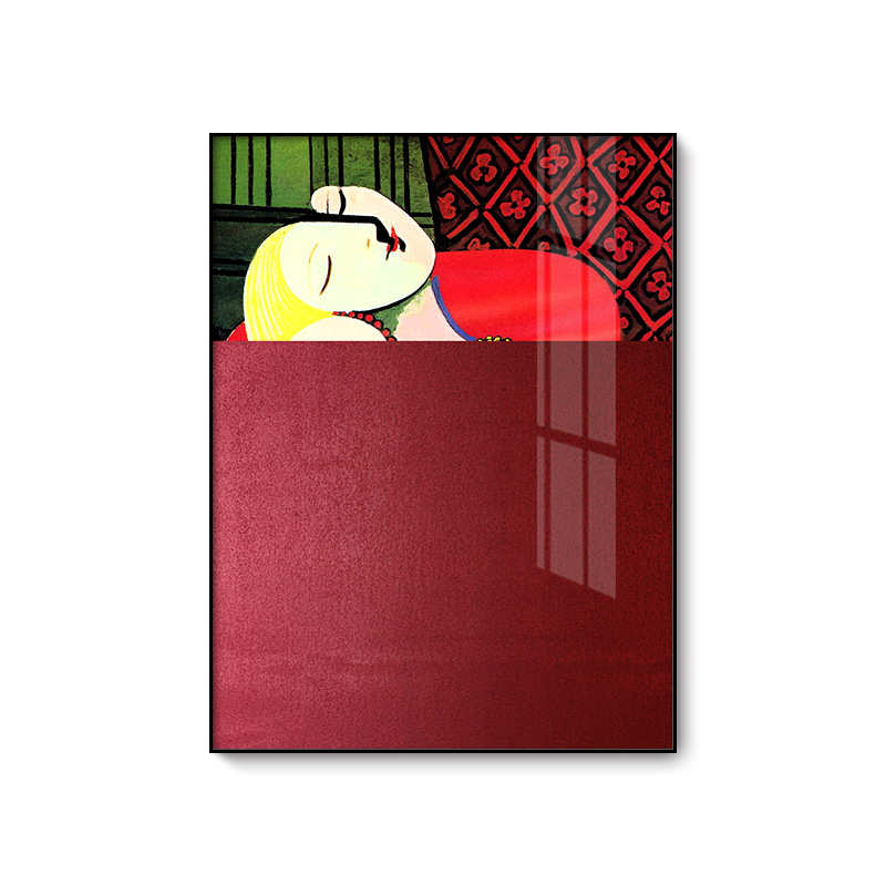 工厂直销晶瓷画现代人物装饰画酒店客房走廊壁画民宿楼梯过道挂画图片