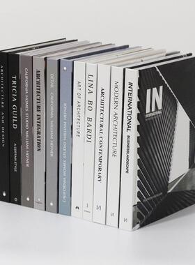 黑白灰外文装饰真书 建筑摄影小说系列装饰书样板房别墅摄影摆件