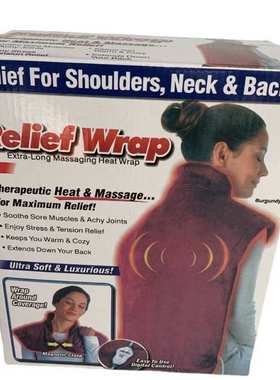 厂家Relief Massaging Heat Wrap 按摩背部颈部肩周 热敷按摩披肩