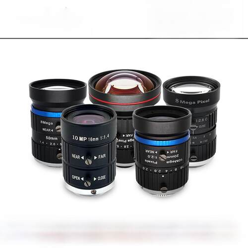 50,000个高清工业镜头C端口8 12 16 25 35 75 100mm定焦1英寸Fa机器视觉镜头