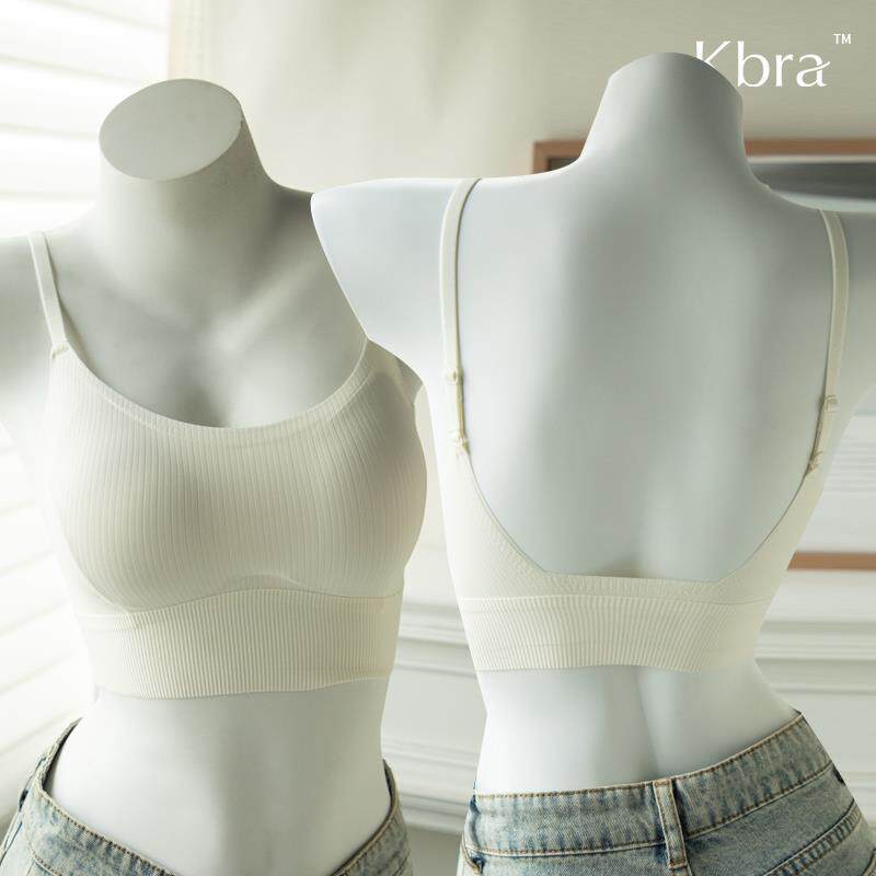 Kbra美背吊带背心内衣女夏季薄款小胸聚拢带胸垫可外穿内搭上衣