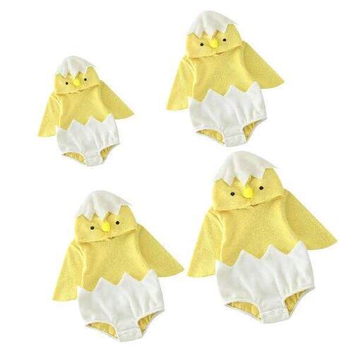 Baby Hooded Romper Soft Apparel Bodysuit Pretend Play Boys