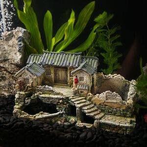 创意鱼缸造景小房子摆件全套客厅水族箱躲避屋微景观装饰家居饰品
