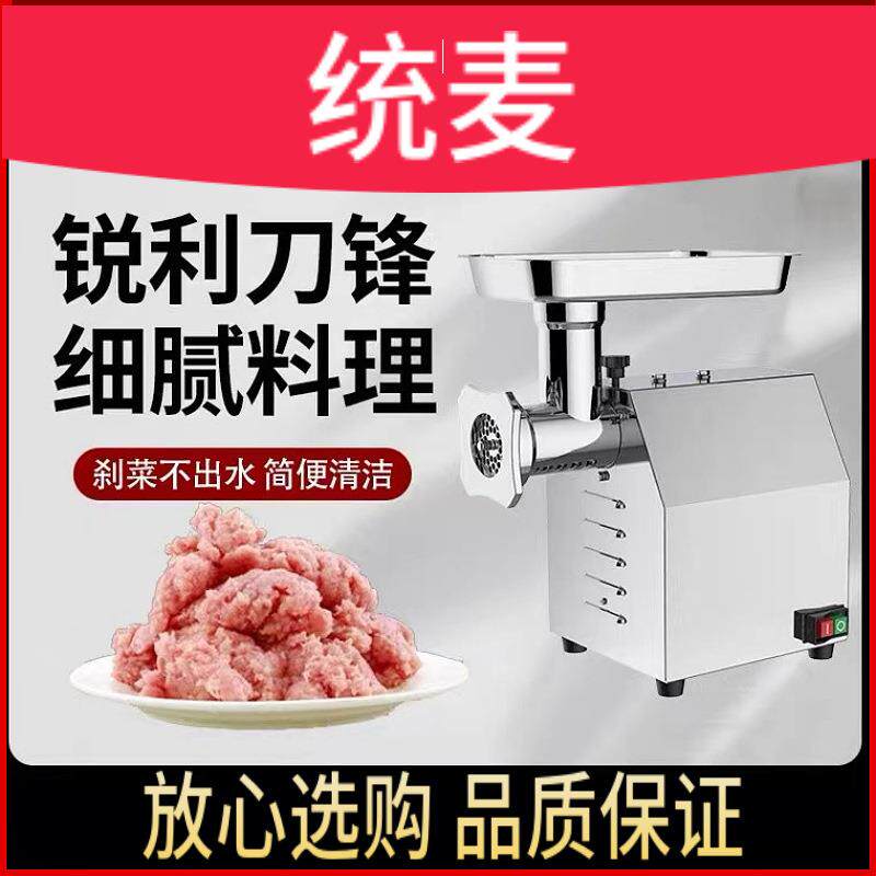 源头厂家商用绞肉机电动不锈钢多功能食品加工机械家用电动绞肉机