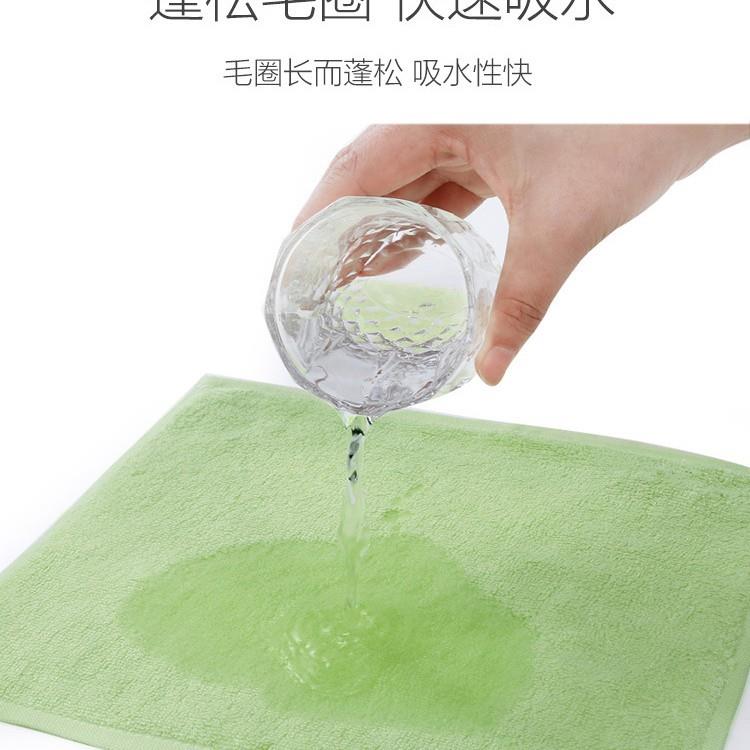 9QC5条巾竹纤维小毛巾X儿童方洗巾竹炭女脸F7TJM86J吸水面家用大