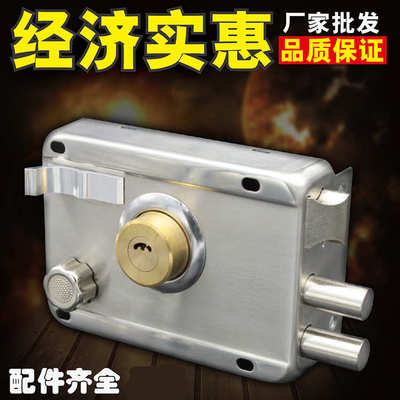 老式门锁外装门锁防盗门锁铁门锁房门锁室内大门锁不锈钢木门锁芯