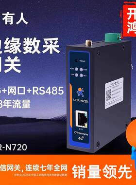 有人4G边缘计算数采网关DTU鸿蒙Modbus采集645电表MQTT串口N720