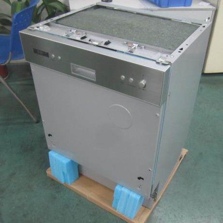 团购外贸半嵌入式洗碗机带半载洗顶喷嘴