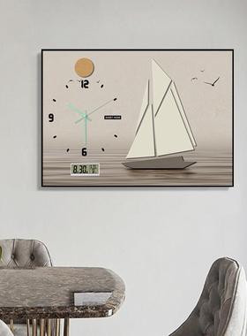 现代约电表箱万装饰画带配钟表年历开关电闸BQ863668盒强弱电箱遮