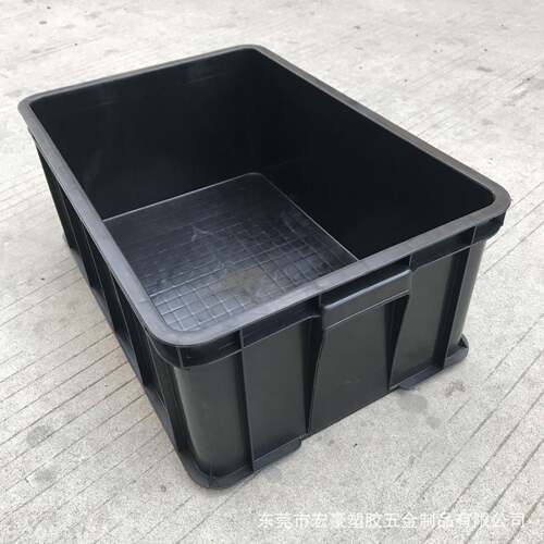 带盖防静电箱615*425*250mm电子元件物料分类车间周转静电塑胶箱