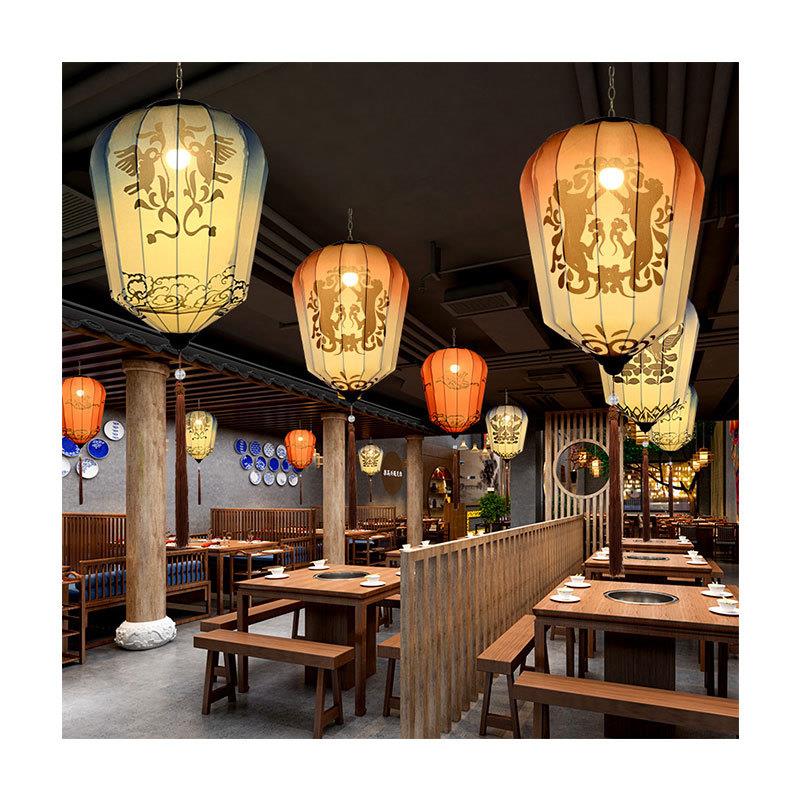 户外异形仿古中式灯笼广告景区道具餐厅婚礼挂饰网红中秋灯笼