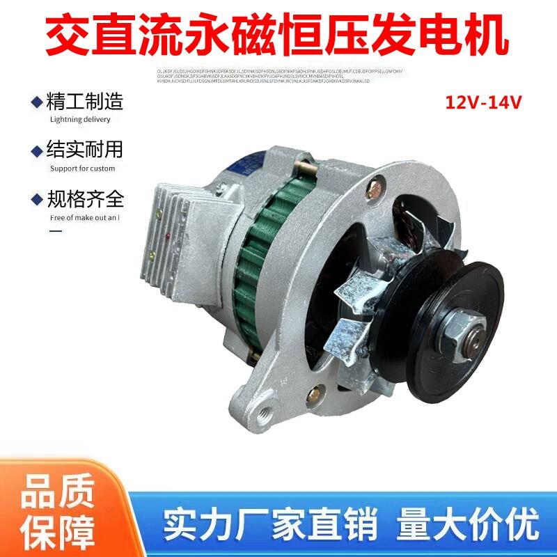 永磁恒压交流直流两用精品发电机农用车三轮车拖拉机12V14V发电机