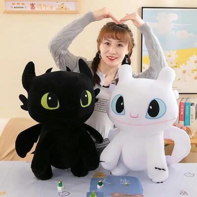 Toothless Dragon Plush Body Pillow Cute Cartoon Stuffed Cush