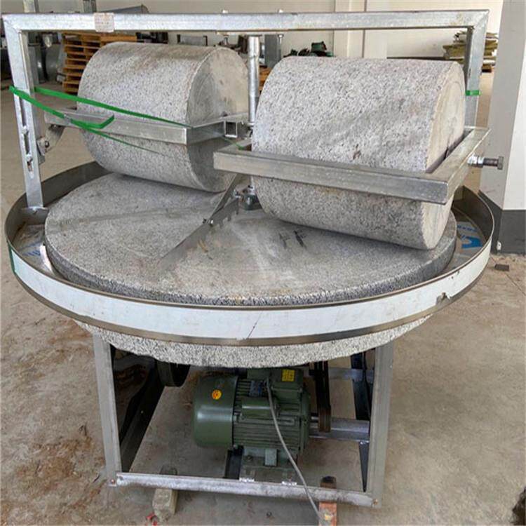 黄豆磨面电动石碾 家用碾磨辣椒面设备 加工艾绒粉机器