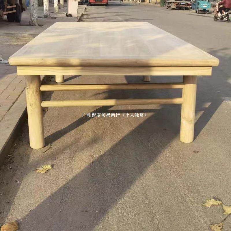 实木画案新中式白胚家具茶桌茶台白茬书桌字台老榆木工厂客厅