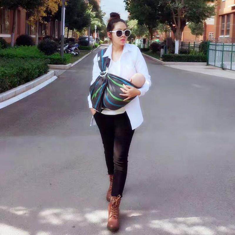 潘牛的手工西尔斯婴儿吊带，哄你睡觉和哺乳，多功能新生儿前水平