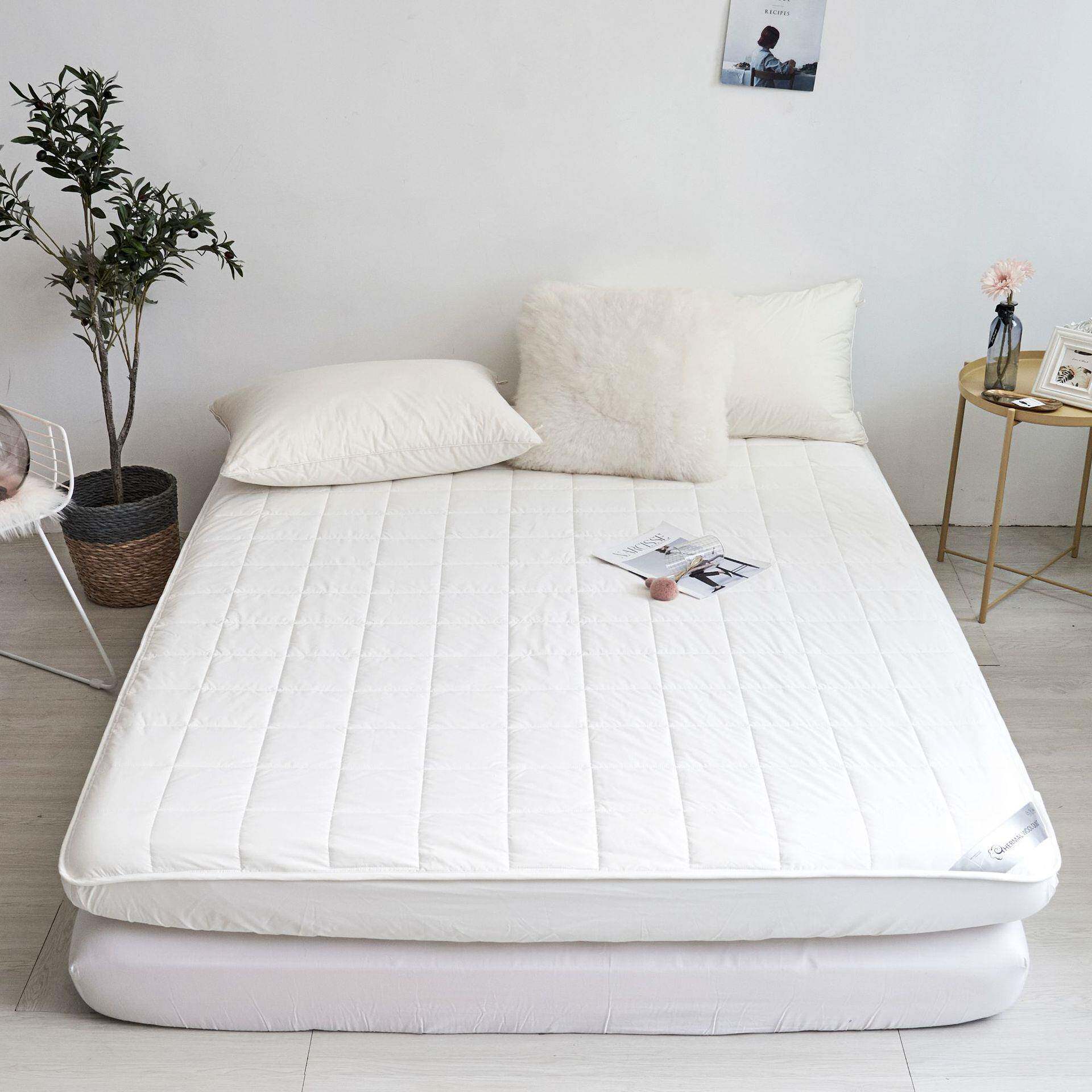 可机洗澳毛防潮床褥床垫保护套席梦思防尘罩1.8m单双人床垫