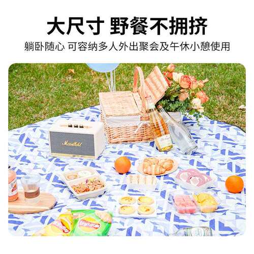 KingCamp户外野餐垫便携露营地席防潮地垫郊游公园休息野餐布