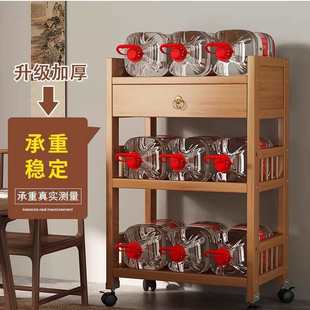 可移动茶几客厅沙发旁边的边柜边几茶台带轮小茶桌置物架小桌子