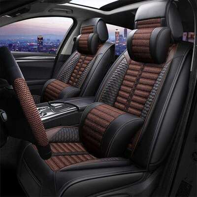 2021款沃尔沃S60/S90/XC40专用全包围汽车座套四季通用亚麻坐垫