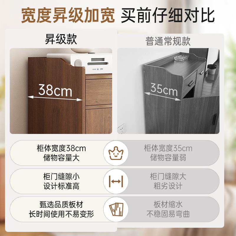 餐边柜子储物柜客厅靠墙置物架实木家用收纳备餐柜办公室茶水秦之