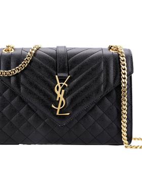 SAINT LAURENT圣罗兰 YSL ENVELOPE 古铜色金属配件金属字母标志