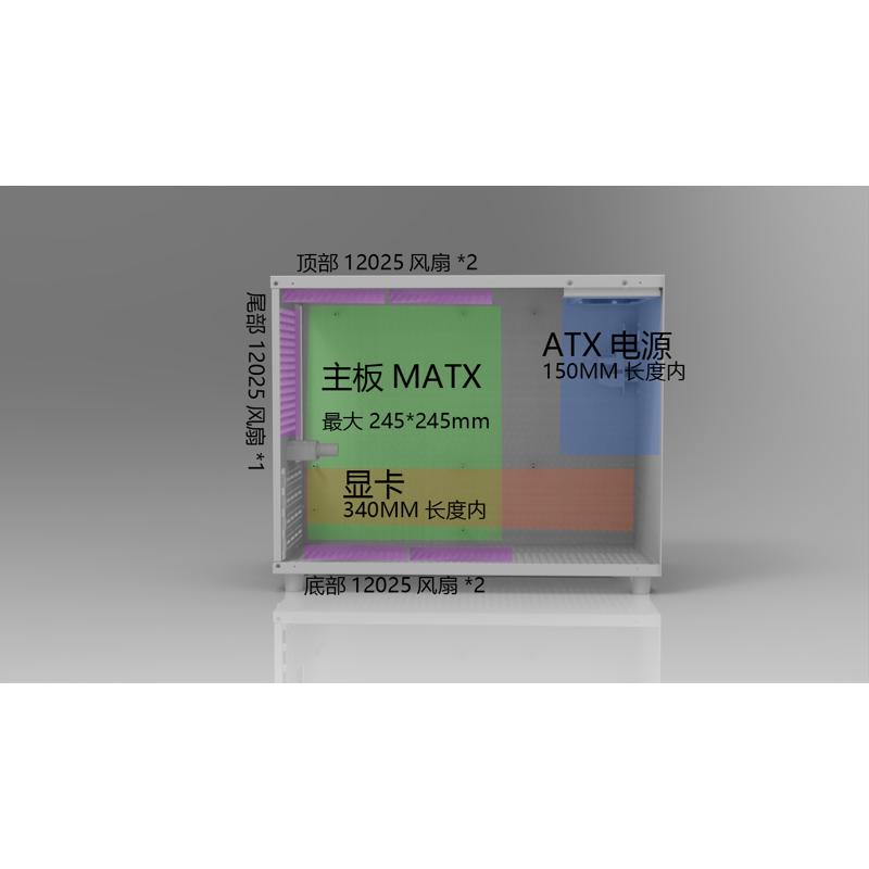 SGPC傻瓜超人K88Air便携手提迷你mATX小主机箱120风扇mATX主板