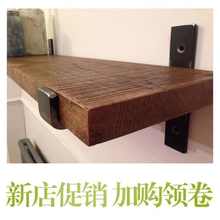 墙上置物架一字隔板墙壁书架实木隔板客厅装饰架墙面壁挂厨房架
