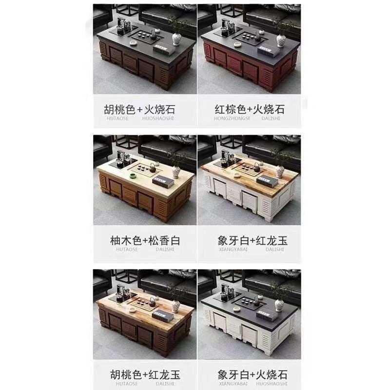 功夫茶几火烧石实木茶台家用茶几桌自动上水办公泡茶一体新中式,商业/办公家具,茶几,淘宝优惠券,粉丝福利购,淘宝优惠卷