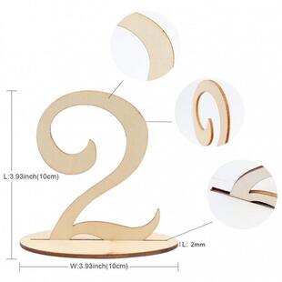 木字制座摆1 木质创意数字母席位牌婚庆工艺品LT062小 20带底桌号