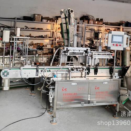 SC高速直线自动瓶盖加垫机理盖入垫机提升上料机江苏