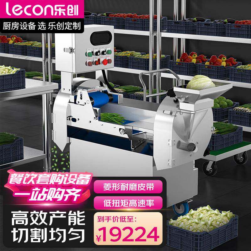 乐创餐厅饭店商用蔬菜切菜机学校员工食堂切丁切丝切片机LC-J-801