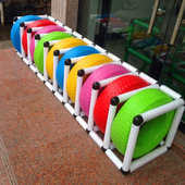 幼儿园塑料轮胎 户外滚轮胎团队游戏拓展轮胎架 感统体能训练器材