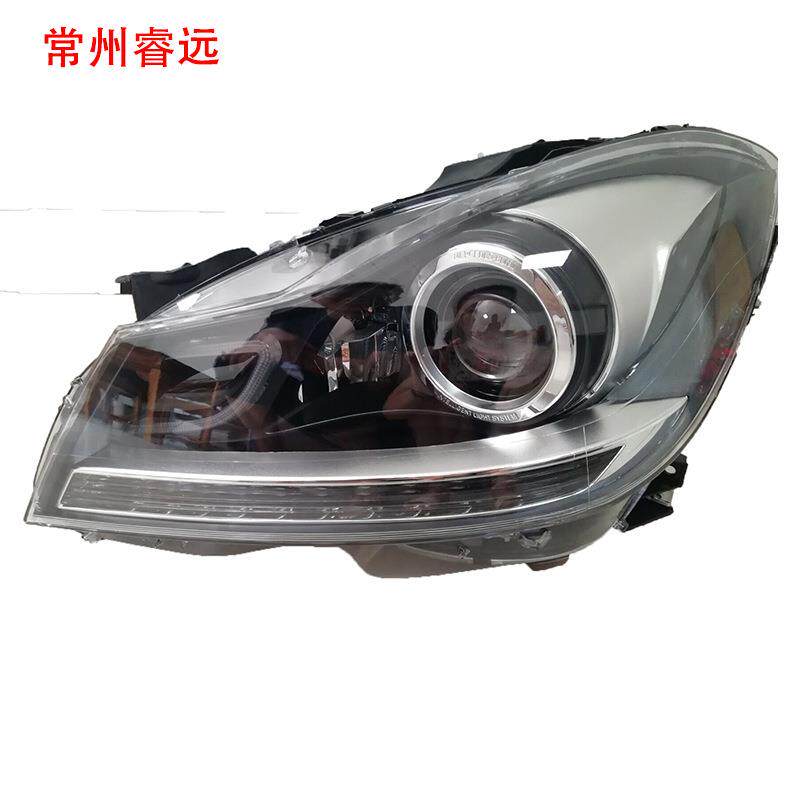 适用奔驰C级 W204 C180 C200 C250改装流光大灯12年仅限外贸出口
