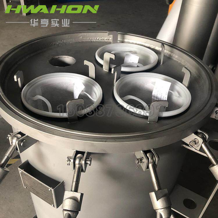 不锈钢3袋式过滤器自来水柴油井水大流量泥沙杂质前置布袋过滤器