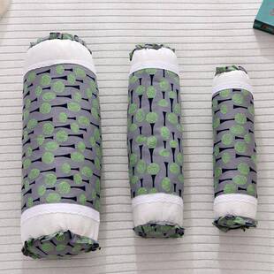 荞麦枕头单人护颈椎硬枕睡觉专用枕芯纯棉枕套可拆洗圆形圆柱高枕