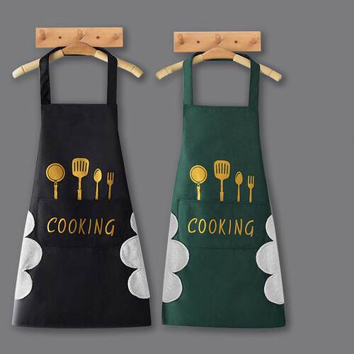Luxury Waterproof and Oil-Resistant Apron for Home Use, Half