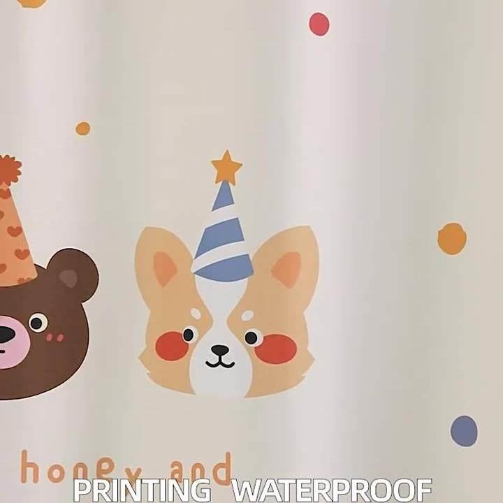 德国Margot浴室浴帘加厚高档防水布卫生间洗澡隔断帘套装免打孔
