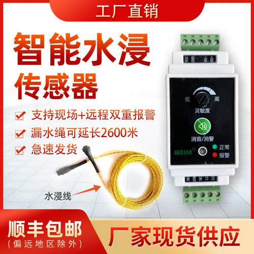水浸传感器485漏液漏水检测报警器机房溢水工业智能水浸传感器