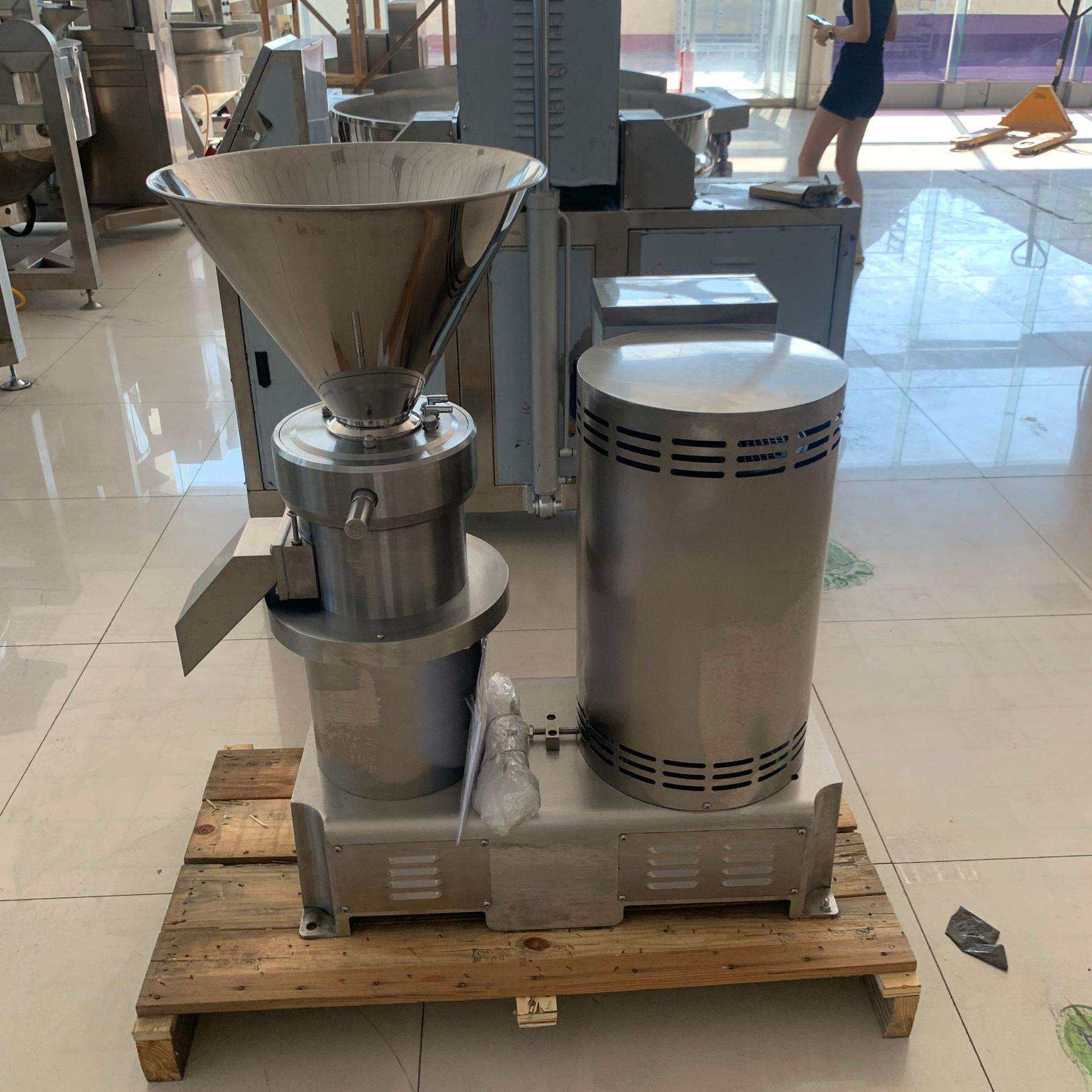 不锈钢胶体磨 小型米糊辣椒花生酱研磨机 颜料染料染磨设备