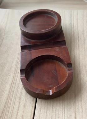 跨境亚马逊带盖防风学家威士忌烟灰缸wooden Oigar whis ahtr定制