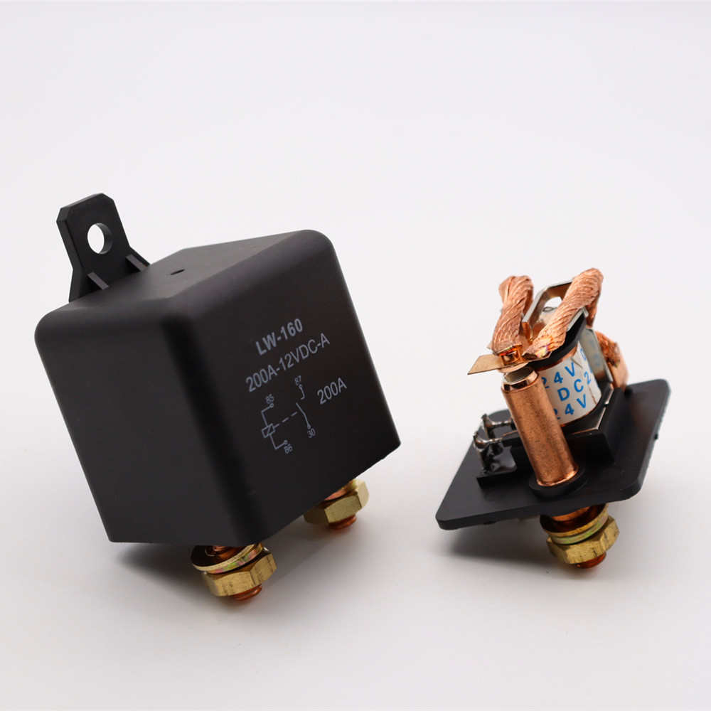200A 长时间工作汽车继电器 直流12VDC 4脚常开型继电器 厂家直销