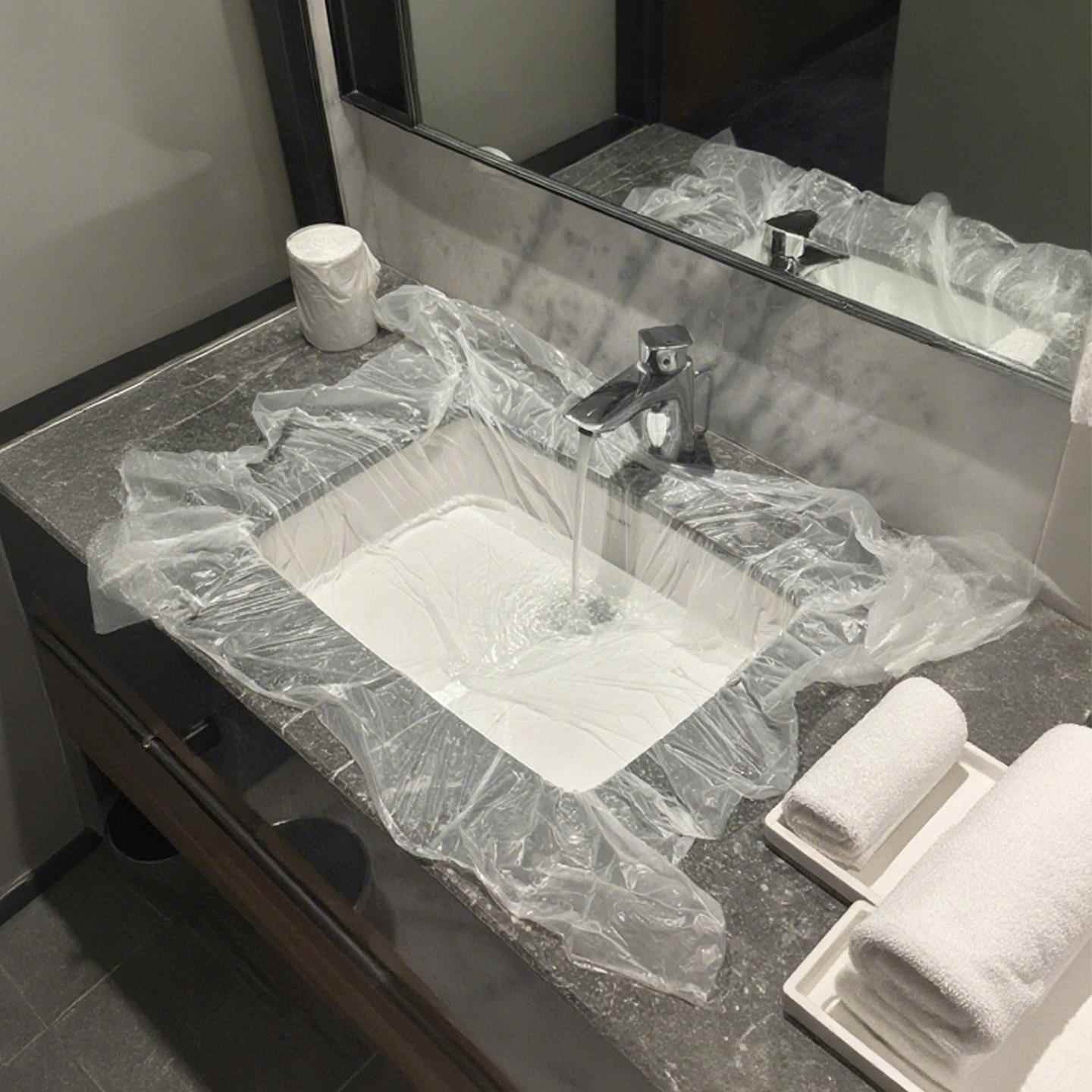 一次性旅行用品神器小物件洗漱旅行套组桌布塑料薄膜防油防水加厚