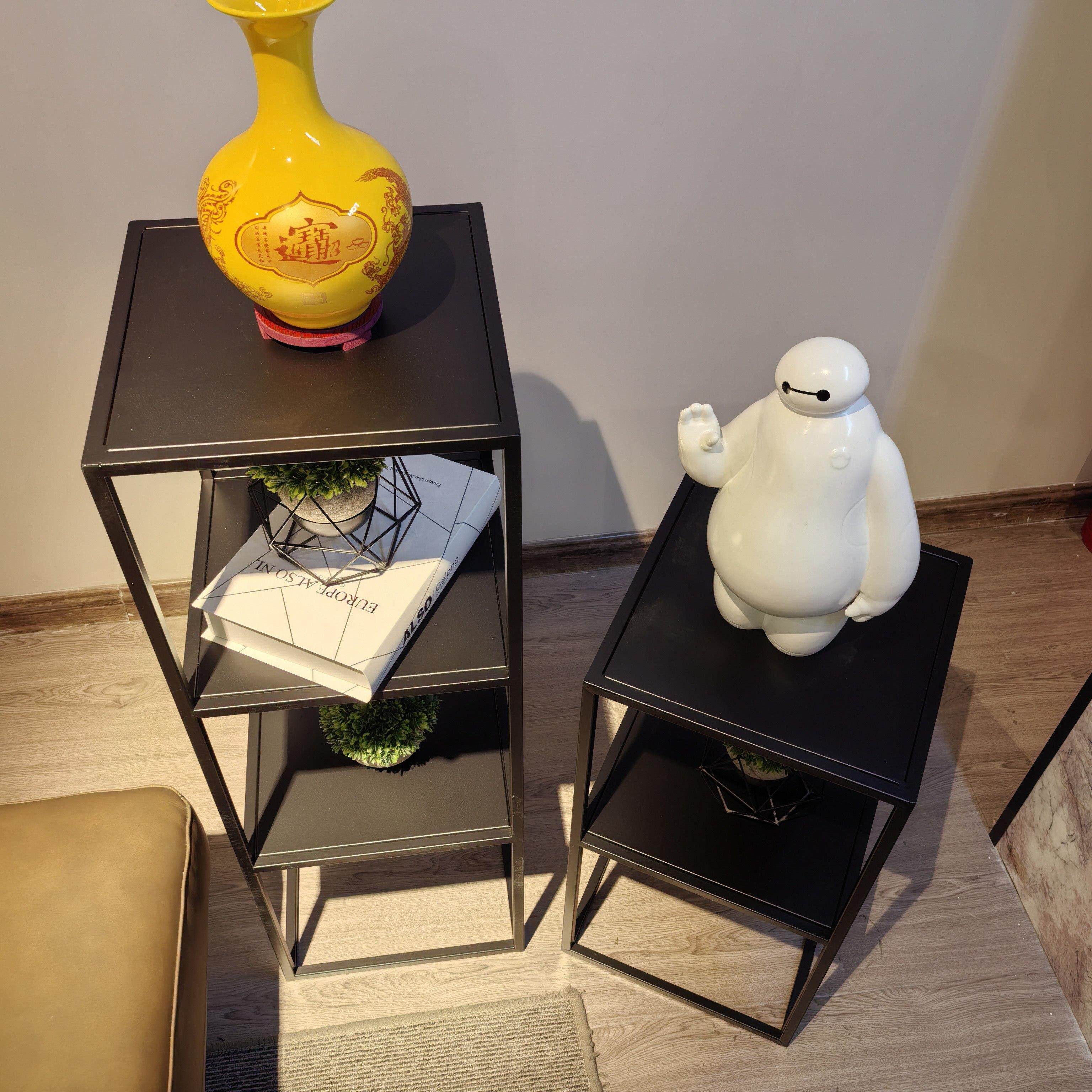 简约现代多层置物架铁艺落地花架盆景收纳阳台多肉花架摆件置物