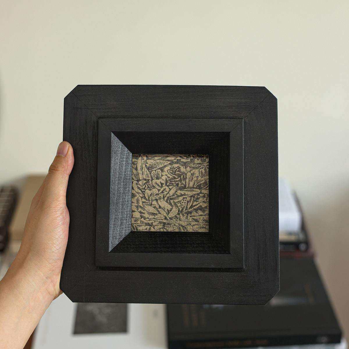 空黑色中古迷你装术饰画画样板间房书卧室合Z2517开放柜桌面艺挂