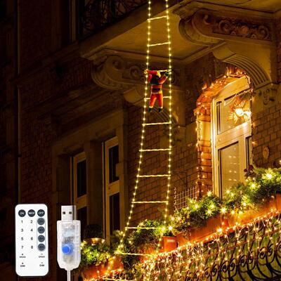 LED Christmas Light String, Santa and Snowman Decor装饰彩灯
