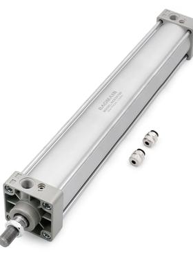 Baomain 气动空气缸 SC 63-700 PT 3/8,孔径:6.35 厘米,冲程:71.