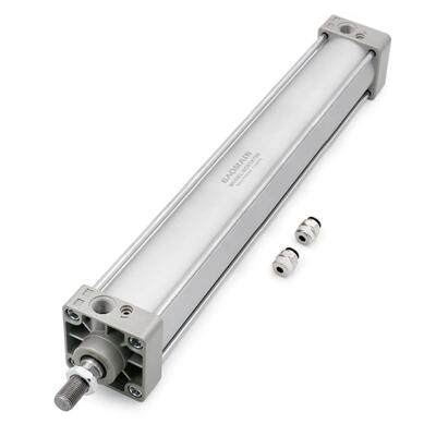 Baomain 气动空气缸 SC 63-700 PT 3/8,孔径:6.35 厘米,冲程:71.